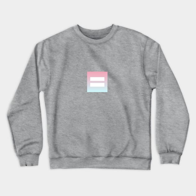 Gradient Equality TShirt Pink and Blue Crewneck Sweatshirt by silversurfer2000